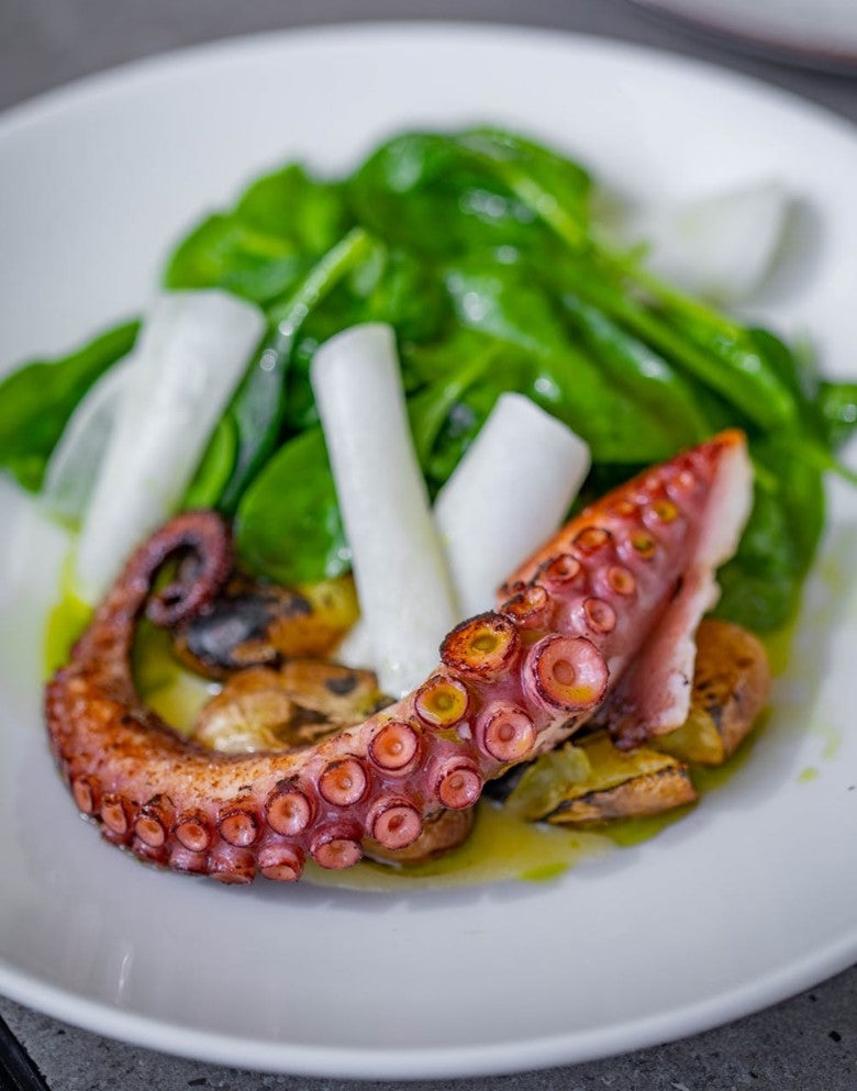 Boiled Octopus with Fig Balsamic Vinegar