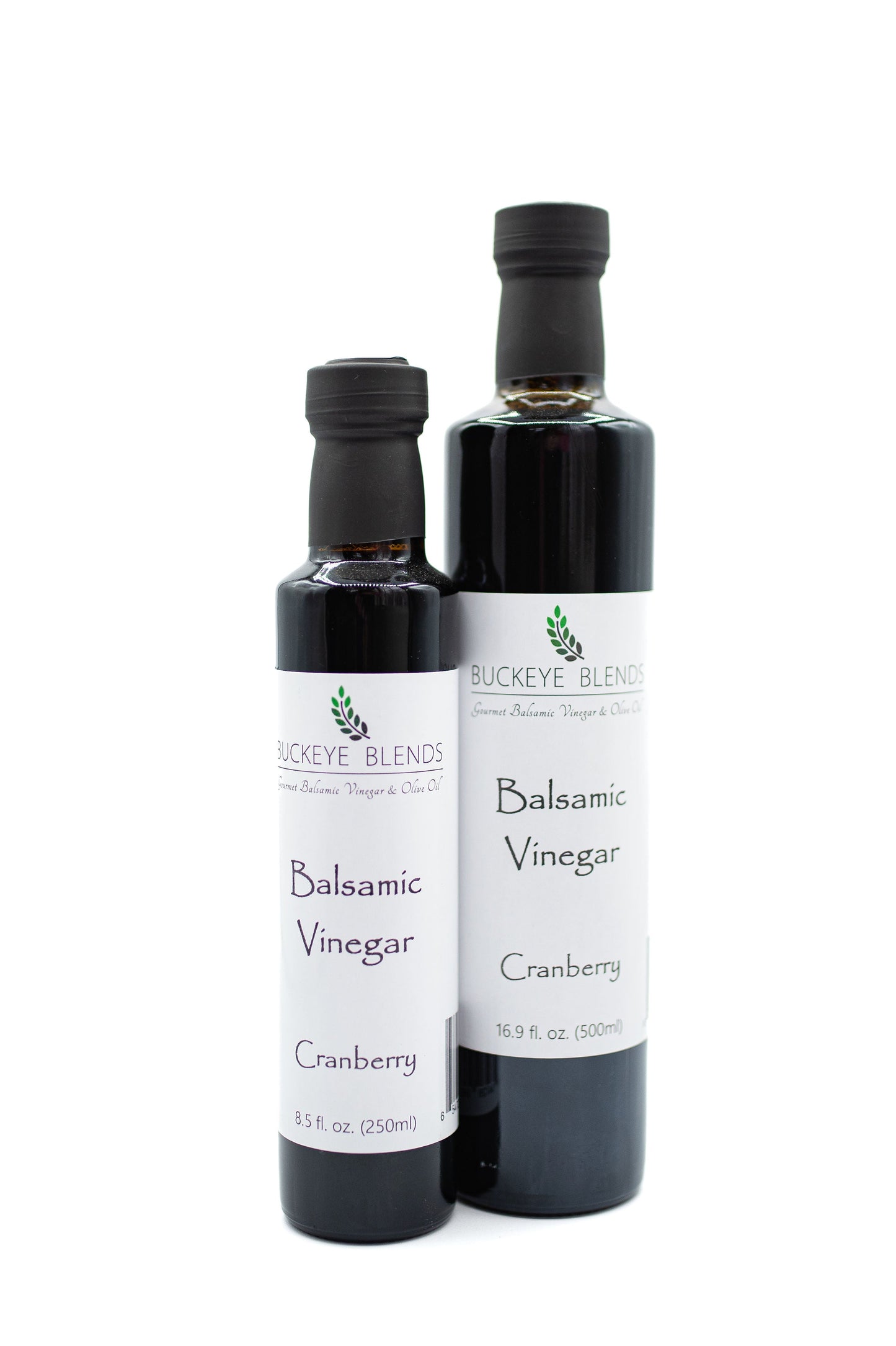 Buckeye Blends Cranberry Balsamic Vinegar is great on salad, fish, chicken, and pork!  It's thick and rich like a balsamic glaze, can be mixed with olive oil, or enjoyed by itself.  Similar to our Cranberry Pear Balsamic Vinegar, it's one of our most popular balsamics.