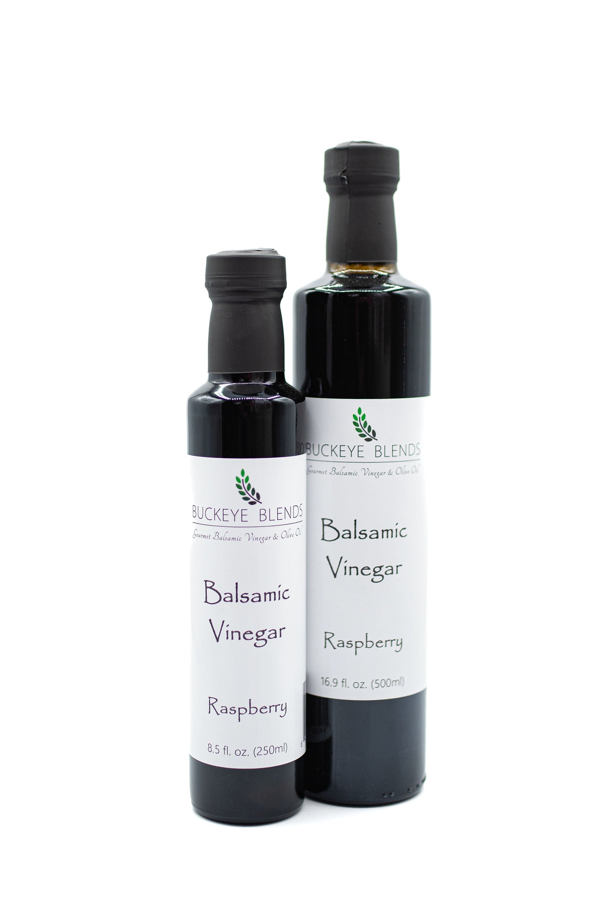 Buckeye Blends Raspberry Balsamic Vinegar is a thick and rich balsamic glaze perfect over ice cream, veggies, chicken, and pork.  It pairs perfectly with our Meyer Lemon Olive Oil for a sweet citrus balsamic vinaigrette dressing.  It also pairs well with our garlic olive oil for a delicious salad dressing!
